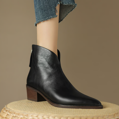 Low-Heel Luxury Ankle Boots
