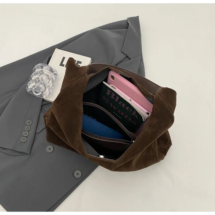 Vintage Suede Shoulder Bag